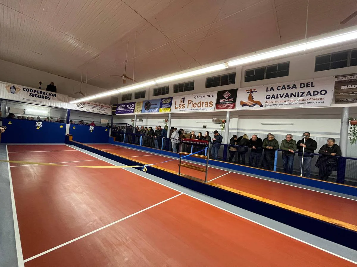 Cancha de bochas de El Mundialito, una de las sedes del Campeonato Argentino disputado en Venado Tuerto.