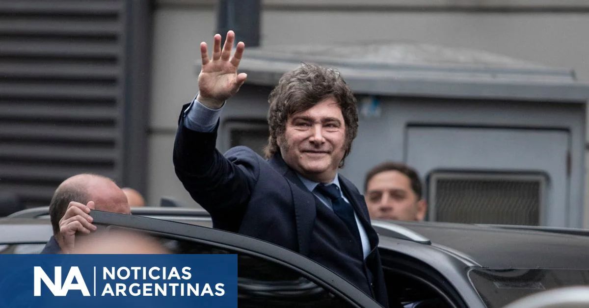 Javier Milei durante una actividad oficial.
