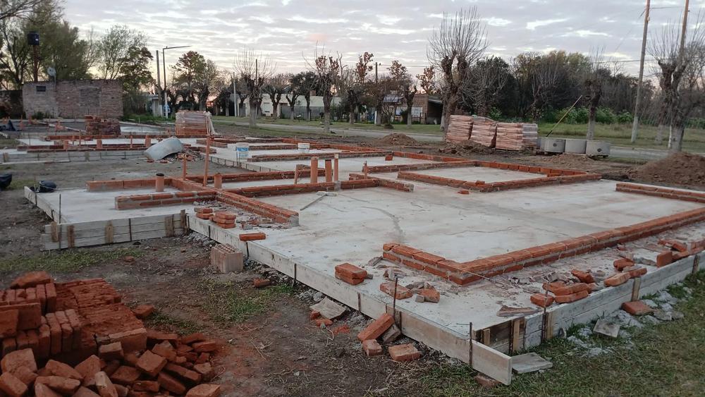 Obras de las cuatro viviendas que se construyen en La Chispa