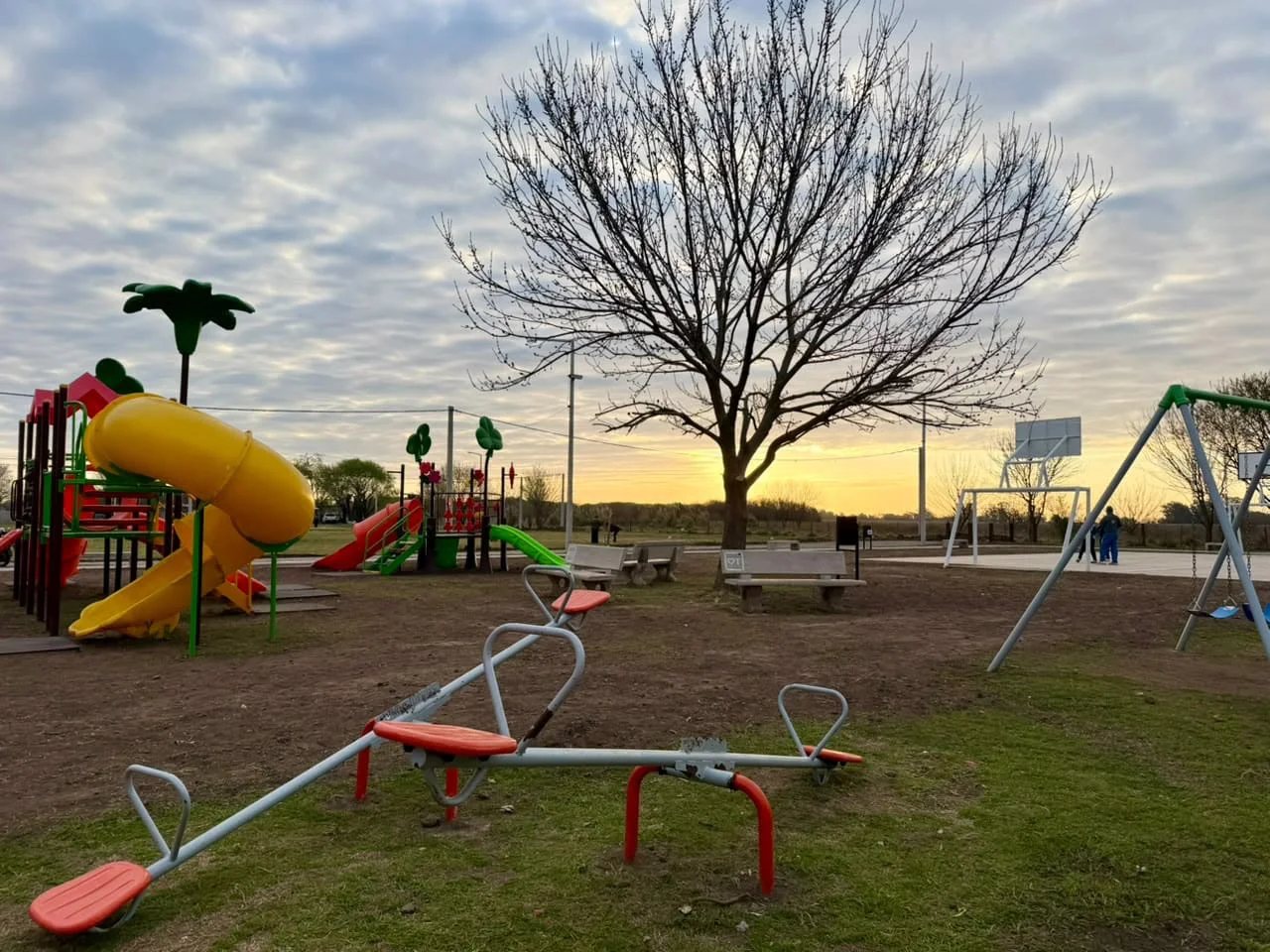 La renovada plaza ARA San Juan de barrio Santa Rosa, en Venado Tuerto.
